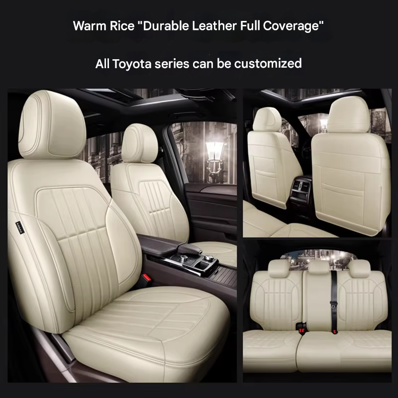 Pelle originale per auto, resistente all'usura, effetto riso caldo