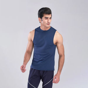 Camiseta sin Mangas Deportiva para Hombre, Talla Grande, Negra y Blanca, de Alta Calidad, OEM, Tejida, 100% Algodón, para Fisicoculturismo y Fitness, 2026 - Product Image 2