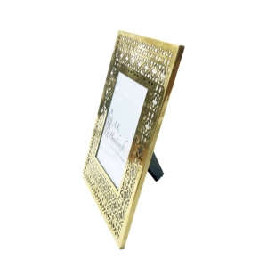 Luxury Home Decoration Brass Photo <b>Frame</b> Picture <b>Frame</b> Gold Custom Size Trendy 1 Color Die Cutting Embossing <b>Printing</b> AK - Product Image 2