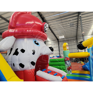 Commercial Outdoor Kids Rescue Dog Theme <b>Inflatable</b> Bounce House 7x6m PVC Bouncy Castle with <b>Slide</b> Party Jumper - Product Image 4