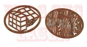 Ensemble de cadeau de caboteur en bois rustique avec boîte de support, sous-verres en pierre de bois naturel pour les cadeaux et l'image de marque - Product Image 3
