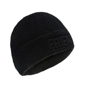 Bonnet en tricot côtelé personnalisé en gros avec logo en relief, bonnet en acrylique chaud pour l'hiver, pour streetwear, extérieur et usage quotidien, chaud - Product Image 6