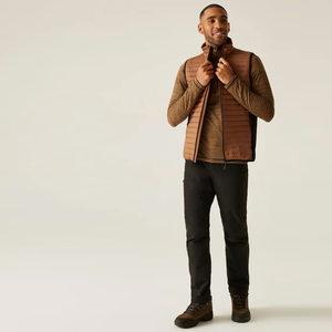 Chaleco Acolchado para Adultos, Color Marrón, para Exteriores, Sin Mangas, con Cierre, Hecho de Poliéster, Cortavientos, para Hombre - Product Image 5