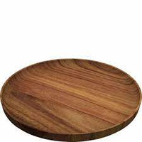Assiettes rondes en bois pour décoration de table de mariage rustique Assiettes à dîner en bois avec finition naturelle pour une table élégante