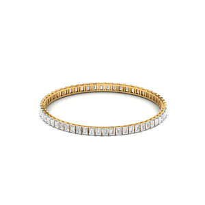 Exclusive 14kt Rose Gold Lab Grown Diamond <b>Bangle</b> for Women Custom Unique Design Trendy Style Perfect Gift for Occasions - Product Image 4