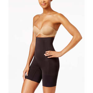 Shorts da donna Oncore a vita alta neri, lunghezza media coscia, taglia M, in tessuto jersey, senza cuciture - Product Image 4