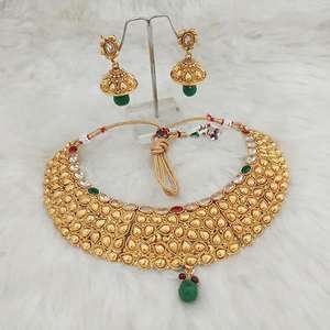 Real Creation <b>Fine</b> <b>Jewelry</b> <b>Sets</b> AD Stone Copper Choker Necklace FBB0148A - Product Image 1