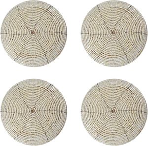 แผ่นรองแก้วปักลูกปัดสำหรับตกแต่งโต๊ะและห้องครัว - Product Image 4