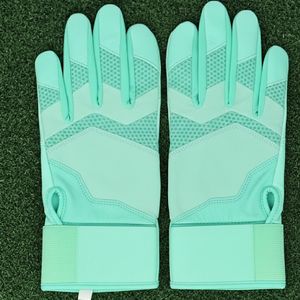 Custom Design Baseball <b>Batting</b> <b>Gloves</b> OEM Design Softball <b>Gloves</b> Perfect Grip Leather Full Finger <b>Batting</b> Customized Logo - Product Image 2