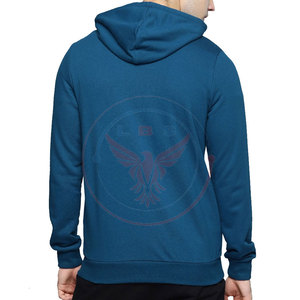 Sweat-shirts à capuche zippés pour hommes, de qualité supérieure, tendance, en polaire, avec logo personnalisé, grandes tailles - Product Image 2