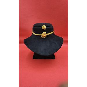 High Quality Ethnic Iron Casting Choker <b>Set</b> with Antique Golden Polish for Women Traditional <b>Indian</b> Jewelry Use from India - Product Image 1