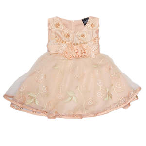 Vestido Elegante para Niñas Color Durazno - Product Image 1