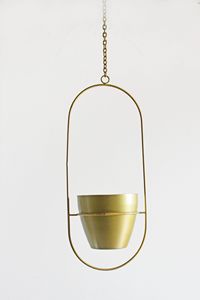 Jardinières suspendues rondes en fer chromé de haute qualité, design moderne, pour intérieur, extérieur, maison, hôtel, jardin, décoration, pots à fleurs - Product Image 5