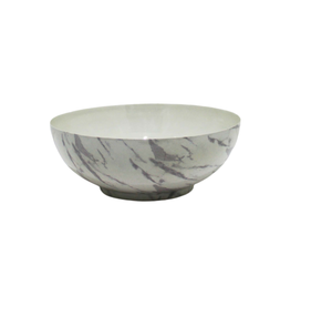 Dernier modèle Bol à salade de forme ronde en métal blanc Meena et fer Lot de 2 pour mariage et décoration de table - Product Image 2