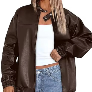 เสื้อแจ็คเก็ตหนังวัวสำหรับผู้ชาย ระบายอากาศได้ดี เป็นมิตรกับสิ่งแวดล้อม แห้งเร็ว อุ่นในฤดูหนาว คอตั้ง สไตล์ลำลอง คุณภาพสูง ปรับแต่งได้ - Product Image 1