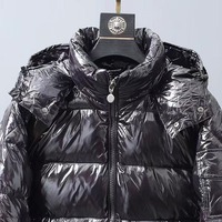 Chaqueta de Plumón de Invierno Personalizada de Alta Calidad para Hombre, al por Mayor, Estilo Moderno de Talla Grande con Cuello Alto, Chaqueta Acolchada de Tela de Lona