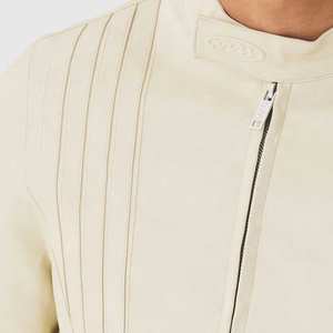 Veste en cuir de fabricant pakistanais à tarif de gros Veste en cuir à col montant de haute qualité - Product Image 6