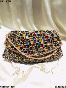 กระเป๋าคลัตช์สำหรับผู้หญิงงานราตรี,กระเป๋าคลัทช์สำหรับเจ้าสาวงานช่างทำมืองานราตรี - Product Image 5