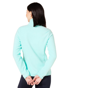 Chaqueta de forro polar Azul Aguamarina sólida de calidad superior Unisex, chaqueta de manga larga con cremallera de ajuste clásico, moda de invierno informal para hombres y mujeres - Product Image 3