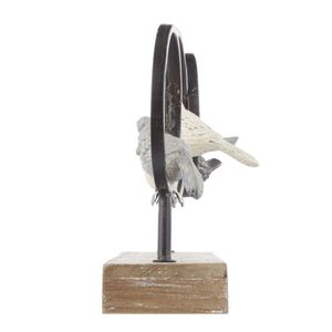 Decorative Wooden Bird Sculpture with Five Birds Perched Rings Art Deco Design Perfect for Wedding <b>Shelf</b> <b>Mantel</b> Tabletop Decor - Product Image 4