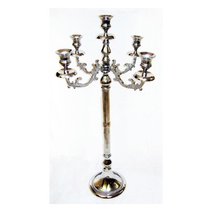 Metal <b>Candelabra</b> for Home Hallway Handcrafted With Excellent Finishing Cast Aluminium Gold European Style Luxury Stand 5 Candle - Product Image 4