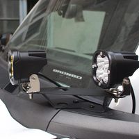LUMA 2021+ pour Ford Bronco 2/4 portes, accessoires Raptor, nouveau support de montage de phare A-Pillar, support de phares LED tout-terrain, support de capot