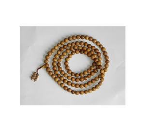 สร้อยข้อมือแฟชั่นมาลาไม้กลม8มม. 108เม็ด,ลูกปัดไม้จันทน์สีแดงธรรมชาติมาลาทำจากไม้ - Product Image 4