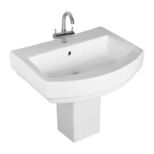 อ่างล้างมือเซรามิกติดผนังพร้อมแท่น Rojo lavabo ที่ตั้งไว้ในอินเดีย - Product Image 2