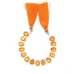 AAA citrino 8x10mm calibrado piedra preciosa facetada pera Briolette cuenta miel citrino piedra preciosa pera Briolette cuenta para la fabricación de joyas - Product Image 5