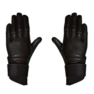 Guantes de bateo de béisbol resistentes y duraderos de dedo completo de cuero genuino personalizables para jugadores - Product Image 4