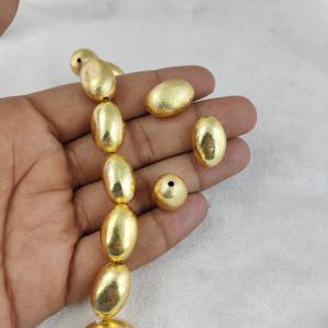 Cuentas y accesorios de joyería chapadas en oro pulido, cuentas de joyería de cobre, abalorios de plata de lujo - Product Image 5