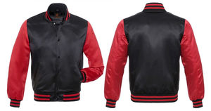 แจ็กเก็ตเบสบอลผ้าขนแกะย้อมสีสำหรับผู้ชายเสื้อแจ็กเก็ตผ้าขนแกะสไตล์เท่สำหรับฤดูหนาวงานตามสั่ง - Product Image 4