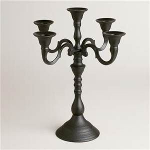 Handmade Luxury Finish Metal <b>Candelabra</b> 5-Candle Decorative Wedding Centerpiece with Candle Jars Wedding Decor - Product Image 4