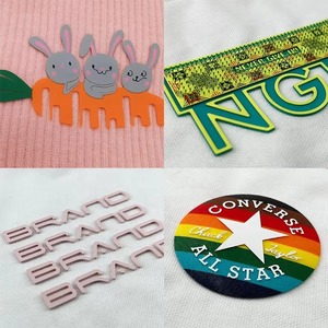 Custom 3D Raised Logo Rubber/PVC Patches Garment Heat Transfer Labels T-Shirts Flower Shape Iron-<b>On</b> Alphabet Custom Sizes - Product Image 6