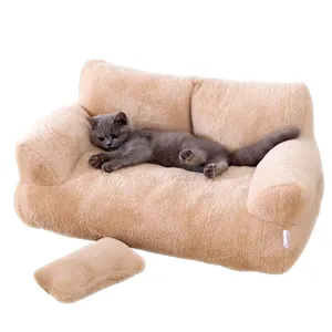 Cuscino per animali domestici soffice letto di lusso per gatti lavabile cuccia per cani morbido cuccia per cani divano letto in cotone nido per gatti