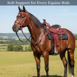 Selle Western Cowboy authentique faite à la main avec un design sans arbre en cuir véritable naturel pour l'équitation - Product Image 2