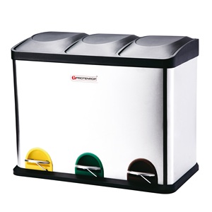 Poubelle de recyclage écologique PROTENROP 45 litres à 3 compartiments - Product Image 1