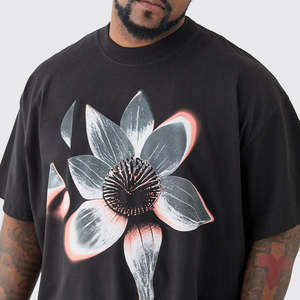 T-shirt imprimé élégant pour hommes, tenue décontractée, confortable, col rond, manches courtes, designs tendance, été léger - Product Image 4