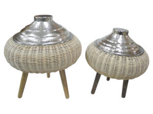 Nouveau design de marmite de service en bois de forme ronde imprimée en émail Taille personnalisée marmite d'équipement alimentaire Prix de gros - Product Image 6