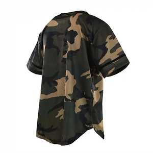 Maillot de baseball personnalisé respirant, t-shirt de baseball grande taille, impression par transfert thermique, 100% polyester, antibactérien - Product Image 4