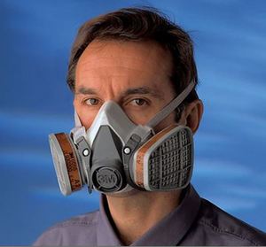 Masque respiratoire demi-visage réutilisable 3M 6300 en TPE, ajustement confortable, protection contre les vapeurs organiques, les gaz acides et les particules - Product Image 6
