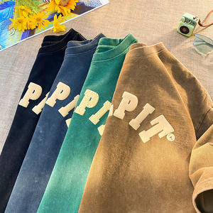 เสื้อยืดพิมพ์ลายพัฟฟ์สำหรับผู้ชายเสื้อยืดผ้าฝ้ายโอเวอร์ไซส์สำหรับผู้หญิงเสื้อดีไซน์3D โลโก้แบบสั่งทำได้จากโรงงาน - Product Image 4