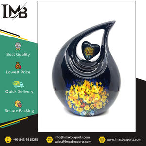 Exhibe las urnas de cremación en forma de lágrima multicolor de aluminio de estilo europeo más vendidas de la más alta calidad estándar para cenizas - Product Image 2