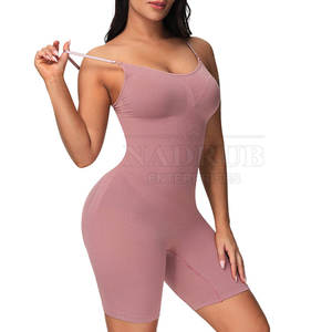 Combinaison de compression réglable avec bretelles élastiques hautes modelant le body avec soutien taille haute et prise antidérapante - Product Image 6