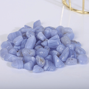 Bleu dentelle Agate puces perles de pierres précieuses naturelles pour la fabrication de bijoux artisanat de guérison décor à la maison en vrac en gros - Product Image 6