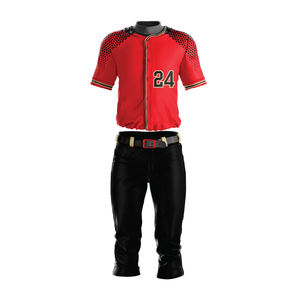Services d'impression d'uniformes de baseball pour les équipes et avec des options pour les ensembles de chemises, de shorts et de chaussettes personnalisés avec les noms des joueurs - Product Image 1