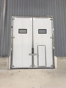 Sunforest Acier inoxydable/galvanisé/panneau <span class=keywords><strong>sandwich</strong></span>/matériau composite Acier industriel robuste Porte de sécurité battante/articulée - Product Image 5