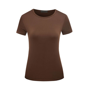 Camiseta ajustada en blanco de secado rápido para mujer de calidad superior, camiseta altamente transpirable y sostenible para mujer a bajo precio - Product Image 5