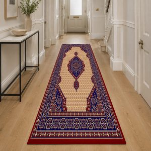 <b>RUGS</b> DEPOT LXDP-0244 Wholesale Red <b>Burgundy</b> Modern Vintage Digital Printed Machine Washable Chenille Area <b>Rug</b> Non Slip - Product Image 5