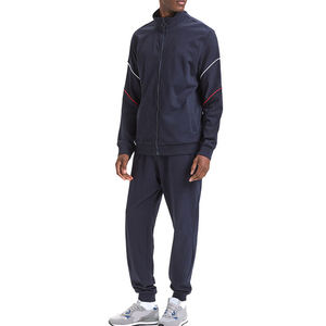 Venta al por mayor de fábrica, conjuntos de chándal deportivo de talla grande para hombre, chándales de alta calidad en blanco para hombre, cremallera con logotipo personalizado para hombre - Product Image 1